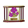 [EX103] Executive 4-Pillar Gold & Rosewood Piano Finish Clock  Thumbnail