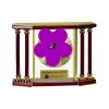 [EX103] Executive 4-Pillar Gold & Rosewood Piano Finish Clock  Thumbnail
