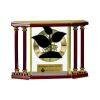 [EX103] Executive 4-Pillar Gold & Rosewood Piano Finish Clock  Thumbnail