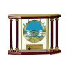 [EX103] Executive 4-Pillar Gold & Rosewood Piano Finish Clock  Thumbnail