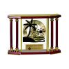 [EX103] Executive 4-Pillar Gold & Rosewood Piano Finish Clock  Thumbnail