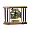 [EX103] Executive 4-Pillar Gold & Rosewood Piano Finish Clock  Thumbnail