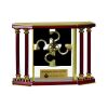 [EX103] Executive 4-Pillar Gold & Rosewood Piano Finish Clock  Thumbnail