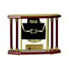 [EX103] Executive 4-Pillar Gold & Rosewood Piano Finish Clock  Thumbnail