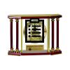 [EX103] Executive 4-Pillar Gold & Rosewood Piano Finish Clock  Thumbnail