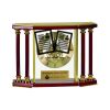 [EX103] Executive 4-Pillar Gold & Rosewood Piano Finish Clock  Thumbnail