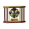 [EX103] Executive 4-Pillar Gold & Rosewood Piano Finish Clock  Thumbnail