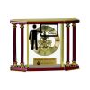 [EX103] Executive 4-Pillar Gold & Rosewood Piano Finish Clock  Thumbnail