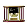 [EX103] Executive 4-Pillar Gold & Rosewood Piano Finish Clock  Thumbnail