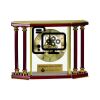 [EX103] Executive 4-Pillar Gold & Rosewood Piano Finish Clock  Thumbnail