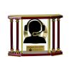 [EX103] Executive 4-Pillar Gold & Rosewood Piano Finish Clock  Thumbnail