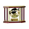 [EX103] Executive 4-Pillar Gold & Rosewood Piano Finish Clock  Thumbnail