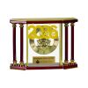 [EX103] Executive 4-Pillar Gold & Rosewood Piano Finish Clock  Thumbnail