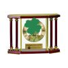 [EX103] Executive 4-Pillar Gold & Rosewood Piano Finish Clock  Thumbnail