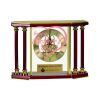 [EX103] Executive 4-Pillar Gold & Rosewood Piano Finish Clock  Thumbnail