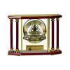 [EX103] Executive 4-Pillar Gold & Rosewood Piano Finish Clock  Thumbnail
