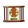 [EX103] Executive 4-Pillar Gold & Rosewood Piano Finish Clock  Thumbnail