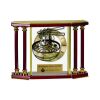 [EX103] Executive 4-Pillar Gold & Rosewood Piano Finish Clock  Thumbnail
