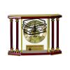 [EX103] Executive 4-Pillar Gold & Rosewood Piano Finish Clock  Thumbnail