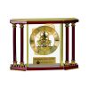[EX103] Executive 4-Pillar Gold & Rosewood Piano Finish Clock  Thumbnail