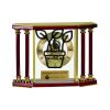 [EX103] Executive 4-Pillar Gold & Rosewood Piano Finish Clock  Thumbnail