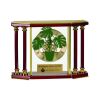 [EX103] Executive 4-Pillar Gold & Rosewood Piano Finish Clock  Thumbnail