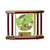 [EX103] Executive 4-Pillar Gold & Rosewood Piano Finish Clock  Thumbnail