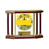 [EX103] Executive 4-Pillar Gold & Rosewood Piano Finish Clock  Thumbnail