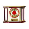 [EX103] Executive 4-Pillar Gold & Rosewood Piano Finish Clock  Thumbnail