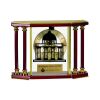 [EX103] Executive 4-Pillar Gold & Rosewood Piano Finish Clock  Thumbnail