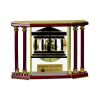 [EX103] Executive 4-Pillar Gold & Rosewood Piano Finish Clock  Thumbnail