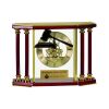[EX103] Executive 4-Pillar Gold & Rosewood Piano Finish Clock  Thumbnail