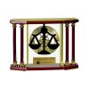 [EX103] Executive 4-Pillar Gold & Rosewood Piano Finish Clock  Thumbnail