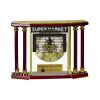 [EX103] Executive 4-Pillar Gold & Rosewood Piano Finish Clock  Thumbnail