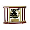 [EX103] Executive 4-Pillar Gold & Rosewood Piano Finish Clock  Thumbnail