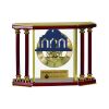 [EX103] Executive 4-Pillar Gold & Rosewood Piano Finish Clock  Thumbnail