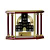 [EX103] Executive 4-Pillar Gold & Rosewood Piano Finish Clock  Thumbnail