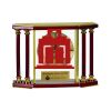[EX103] Executive 4-Pillar Gold & Rosewood Piano Finish Clock  Thumbnail