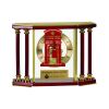 [EX103] Executive 4-Pillar Gold & Rosewood Piano Finish Clock  Thumbnail