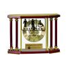 [EX103] Executive 4-Pillar Gold & Rosewood Piano Finish Clock  Thumbnail