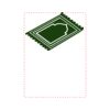 [T140] 5.375 Rosewood Piano Finish Book Clock Thumbnail