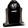 [T307] 8.25" Black/Silver Piano Finish Clock Thumbnail