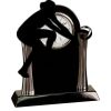 [T307] 8.25" Black/Silver Piano Finish Clock Thumbnail
