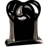 [T307] 8.25" Black/Silver Piano Finish Clock Thumbnail