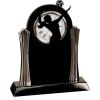 [T307] 8.25" Black/Silver Piano Finish Clock Thumbnail