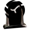 [T307] 8.25" Black/Silver Piano Finish Clock Thumbnail
