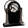 [T307] 8.25" Black/Silver Piano Finish Clock Thumbnail